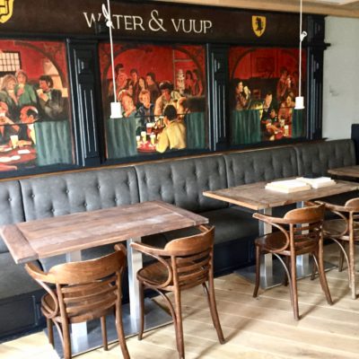 Restaurant meubilair opnieuw bekleden herstofferen